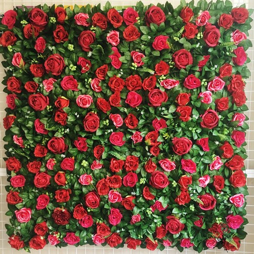 Red Flower Wall Backdrop for Wedding Arrangement Photography Etsy