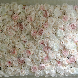 Artificial Flower Wall Backdrop for Wedding Arrangement Simulation Floral Panel Background Fake Rose Flower Wall Backdrop Panel 40*60CM