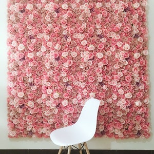 Handmade Rose Flower Wall Panel: Wedding Photography Backdrop (40x60cm)