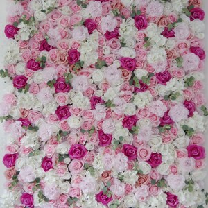 3D Seidenblumen Wand Kulisse Hochzeitsarrangements Salon Party Dekor Fake Floral Wand panel Event Baby BrautDusche Fotografie Wandblumen