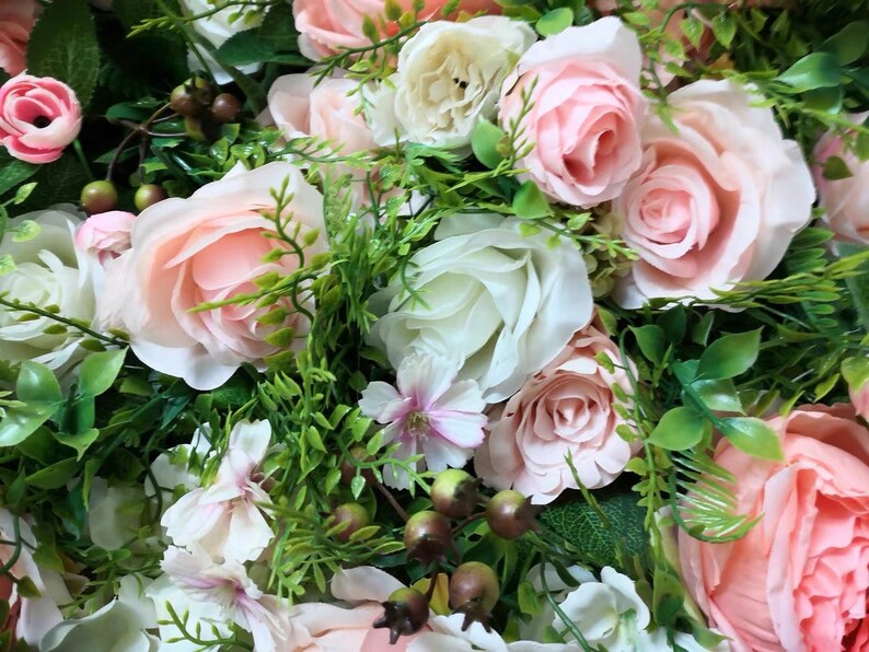 Artificial Flower Wall Backdrop for Wedding Arrangement Etsy