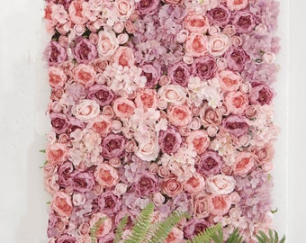 Personalized 3D Artificial Flower Wall Panel, Wedding, Baby Shower Decor