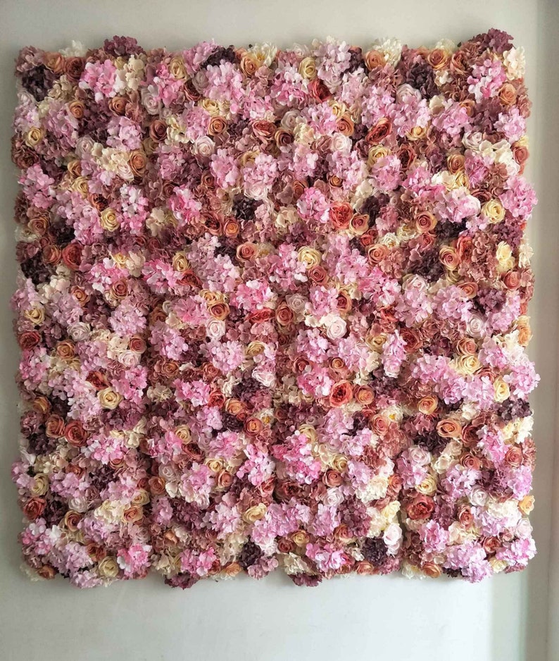 Hydrangea Flower Wall Decor Rose Flower Wall Backdrop Floral Etsy UK