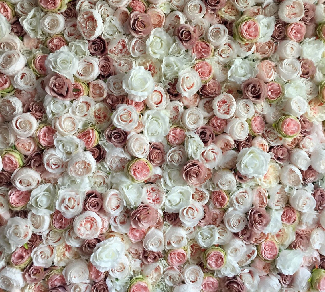 Flower Wall Wedding Flower Wall Baby Shower Decor Flower Etsy