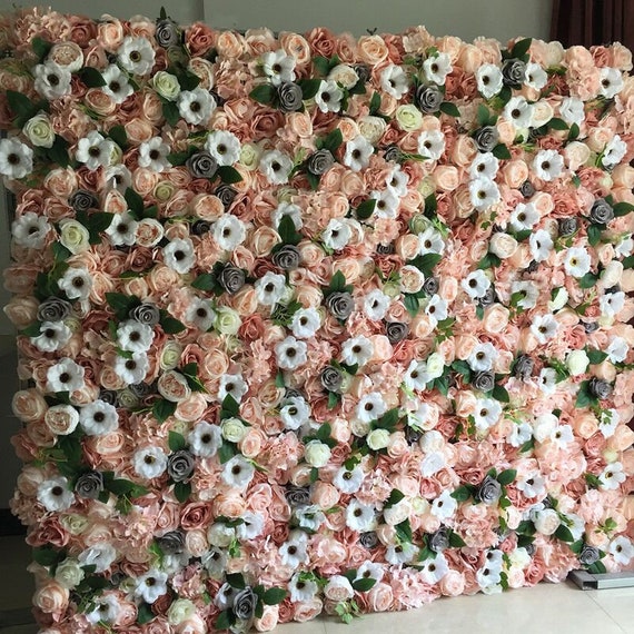 Silk Floral Wall Panel For Party Birthday Decoration Etsy