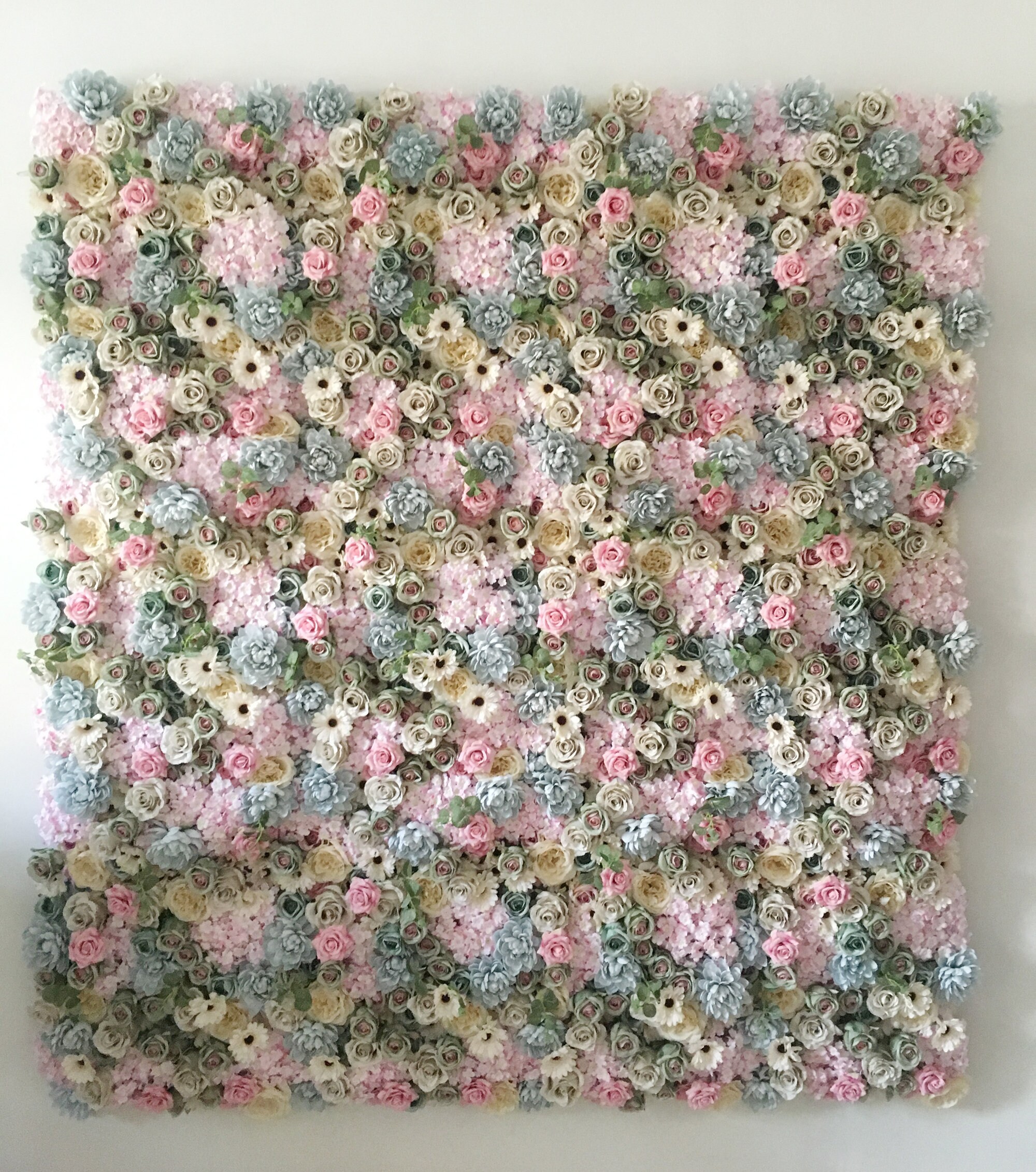 Flower Wall Wedding Flower Wall Baby Shower Decor Flower Etsy