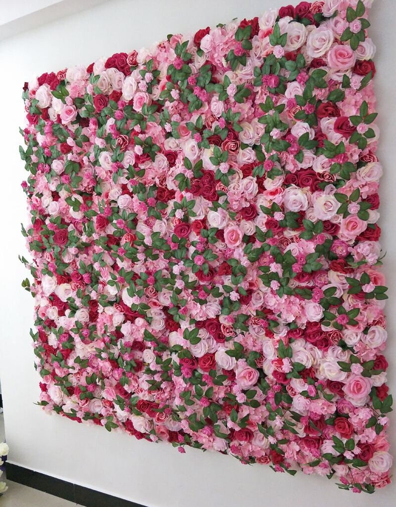 Silk Floral Backdrop for Wedding Photography Simulation Rose Etsy