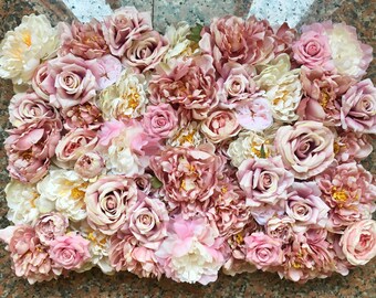 Flower Wall Backdrop For Wedding Party Decor Artificial Peony Floral Wall Event Decoration Wedding Arrangement Photography Backdrop 40*60CM