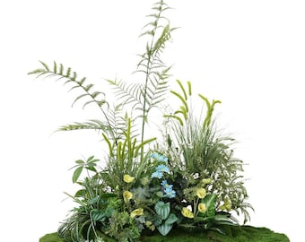 Moss-based desktop ornament, wedding plant decoration, artificial plant display