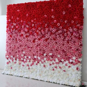 Flower Wall ,Hanging Rolling Up Flower Wall Backdrop , Fabic Cloth Flower Wall , Artificial Flower Wall Backdrop , Fake Flower Wall Decor