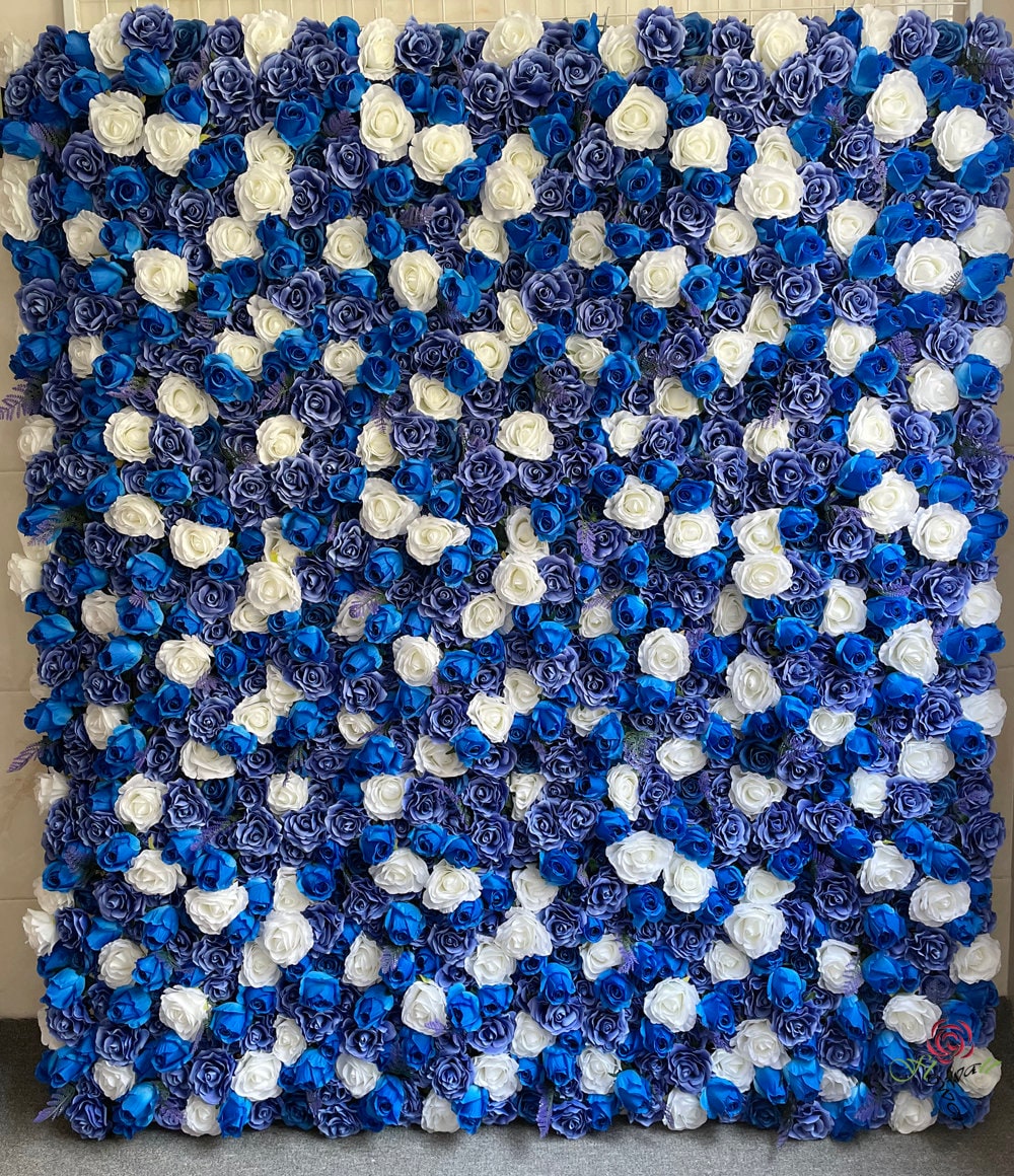Blue Floral Walls Decor Backdrop for Wedding Arrangement Party - Etsy
