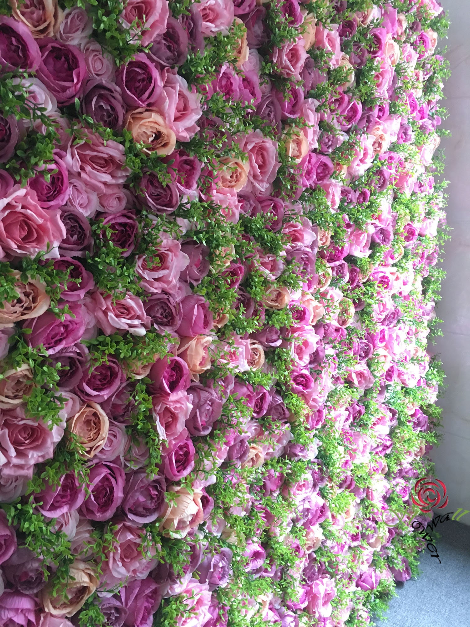 Artificial Flower Wall Backdrop for Wedding Arrangement Etsy
