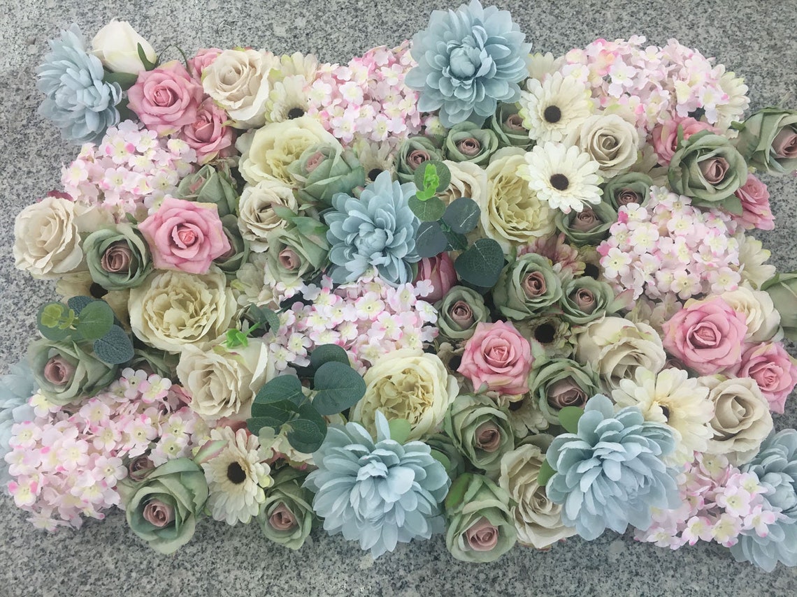 Flower Wall Wedding Flower Wall Baby Shower Decor Flower Etsy