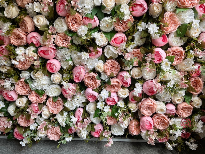 Flower Wall wedding Flower Wall baby Shower Decor flower Etsy