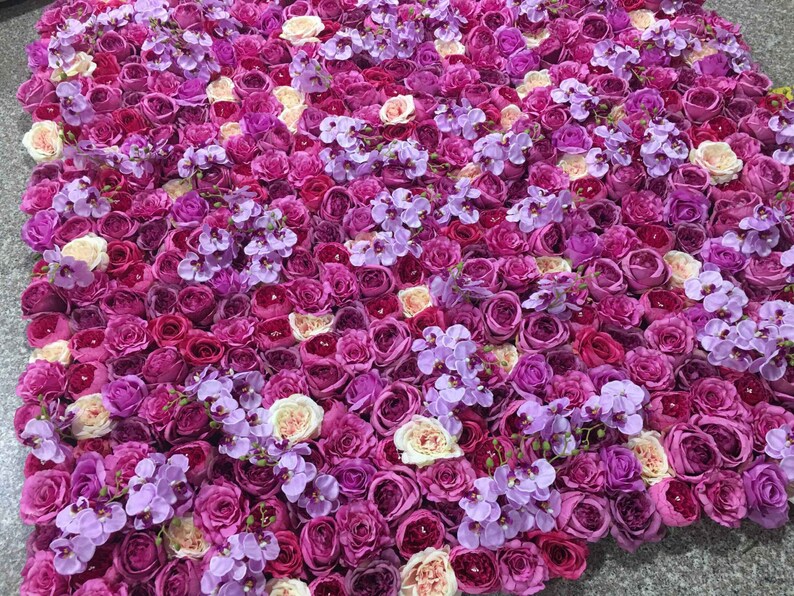 Artificial Flower Wall Decor Flower Wall Backdrop Floral Etsy