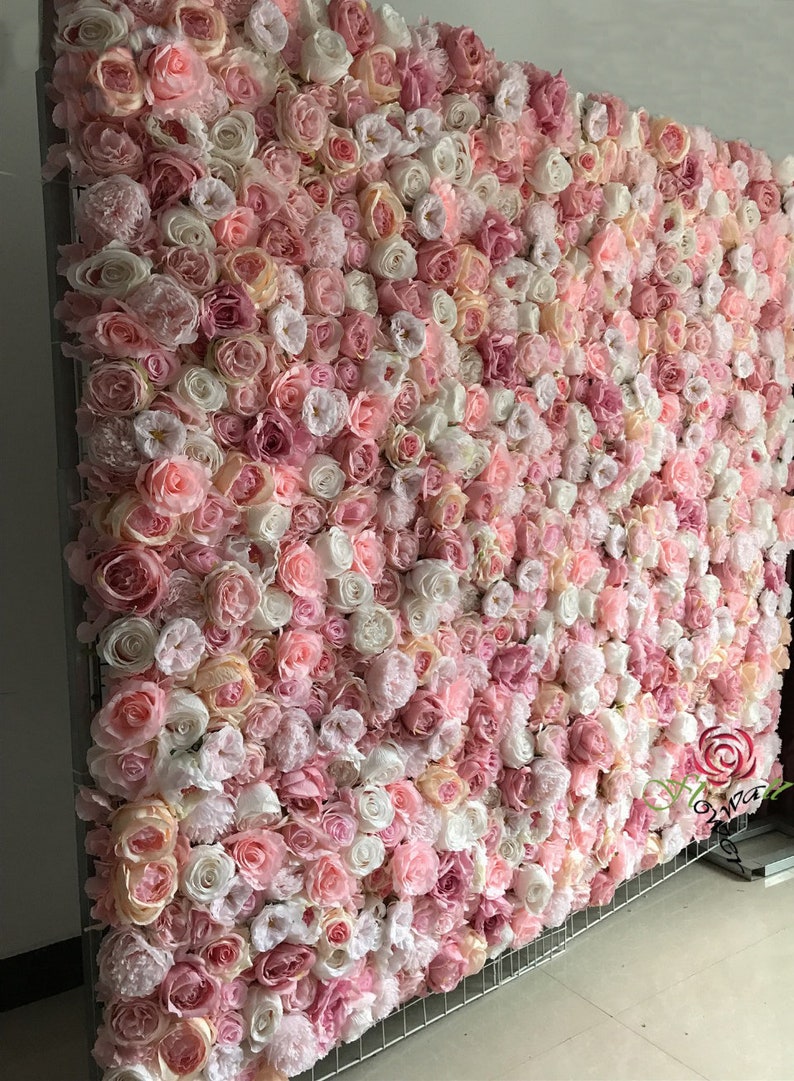 Artificial Flower Wall Backdrop for Baby Shower Floral Wall Etsy