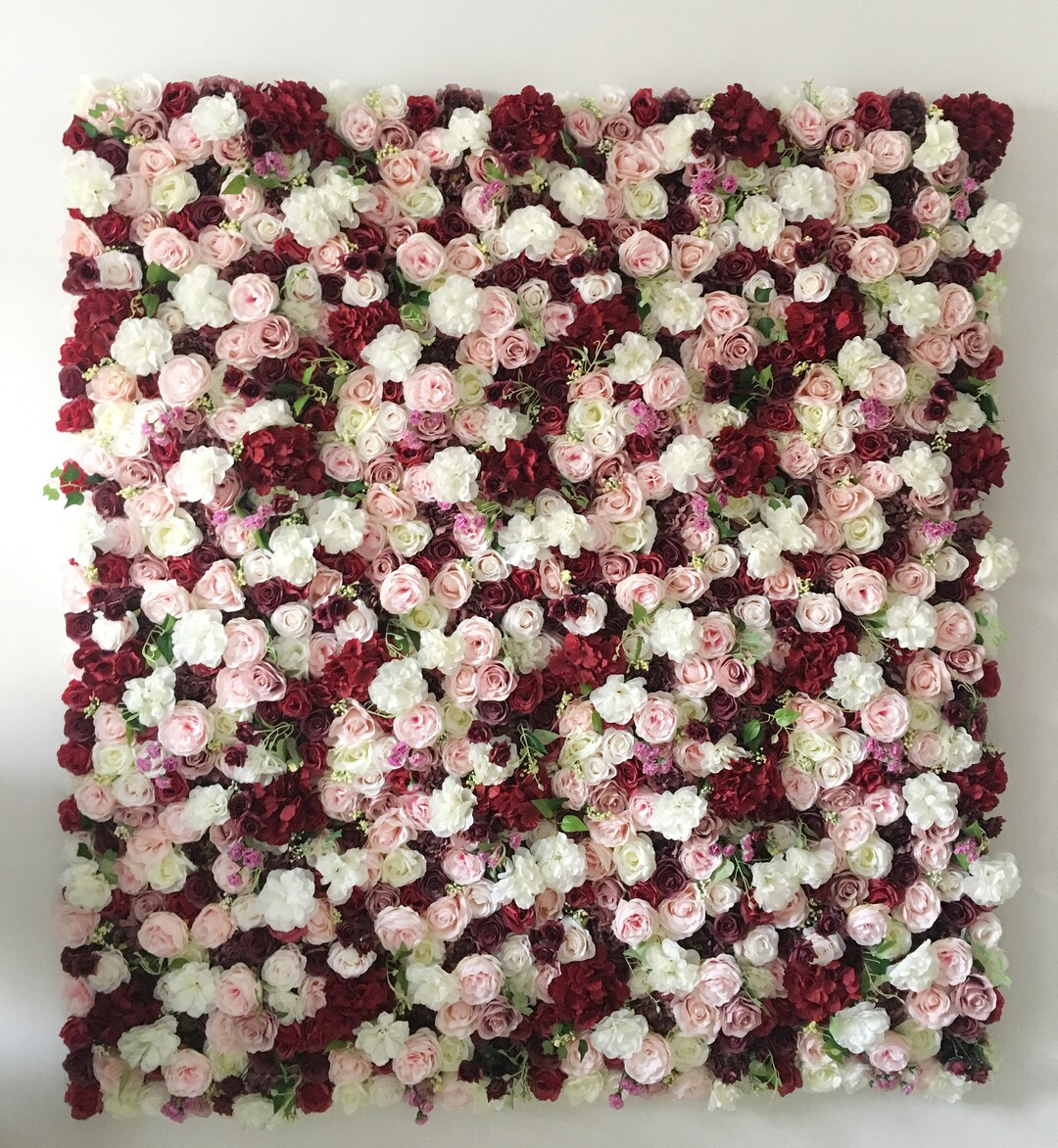 Wedding Flower Wall Panel Backdrop for Wedding Arrangement Artificial Floral Wall for Event or