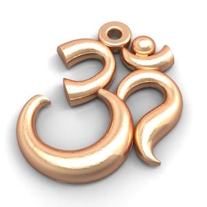Ohm pendant - stl design jewelry - file download - for jewellers