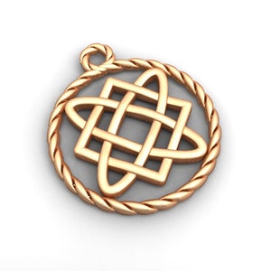 stl model - star of Lada - Svarog square - pendant - stl design jewelry - file download - for jewellers