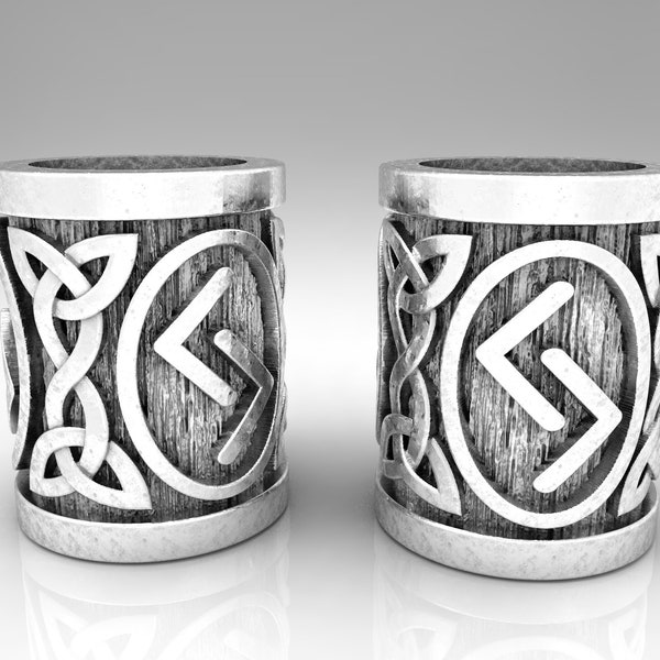 Runenkralen - Rune Jera - 3d stl file - viking kralen - kralen voor baard - kralen voor armband - kralen voor kant - Kralen voor armband - Kralen voor Armband