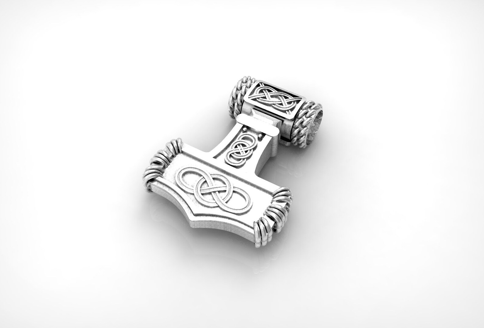 Stl Model Mjolnir Thor's Hammer Pendant Stl Design Jewelry File