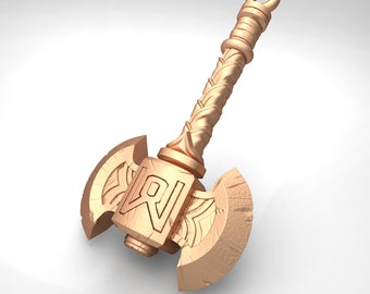 Viking axe 3d files - stl design jewelry - file download - for jewellers