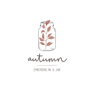 Vorgefertigtes Logo, Branding Kit, botanische Logo, Blumen-Logo, Herbst-Logo, modernes Logo-Design, minimalistische logo-Design, gemütliche Logo, Business-Logo