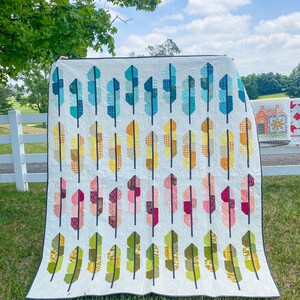 Feather Quilt 70&quot; x 80&quot;