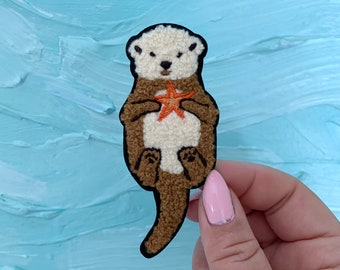 Sea Otter Chenille Patch