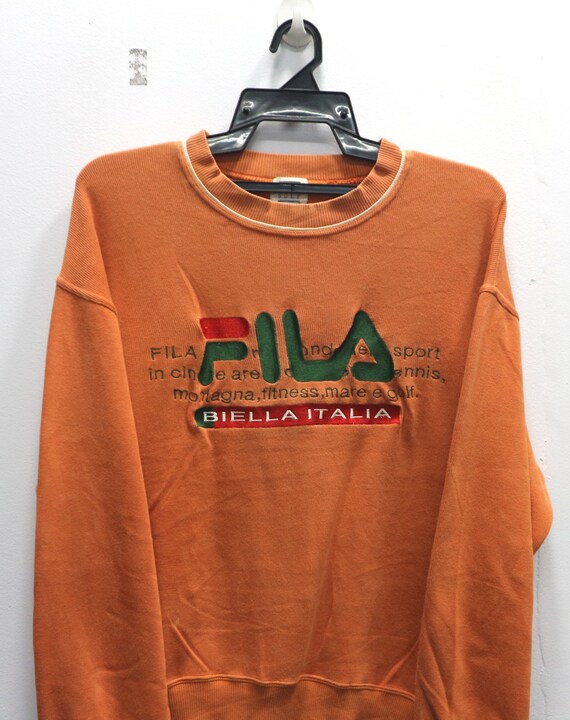 fila orange hoodie