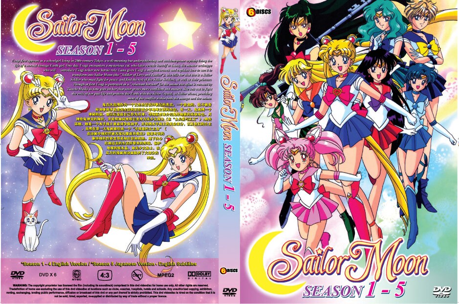 sailor moon complete series english dvd set