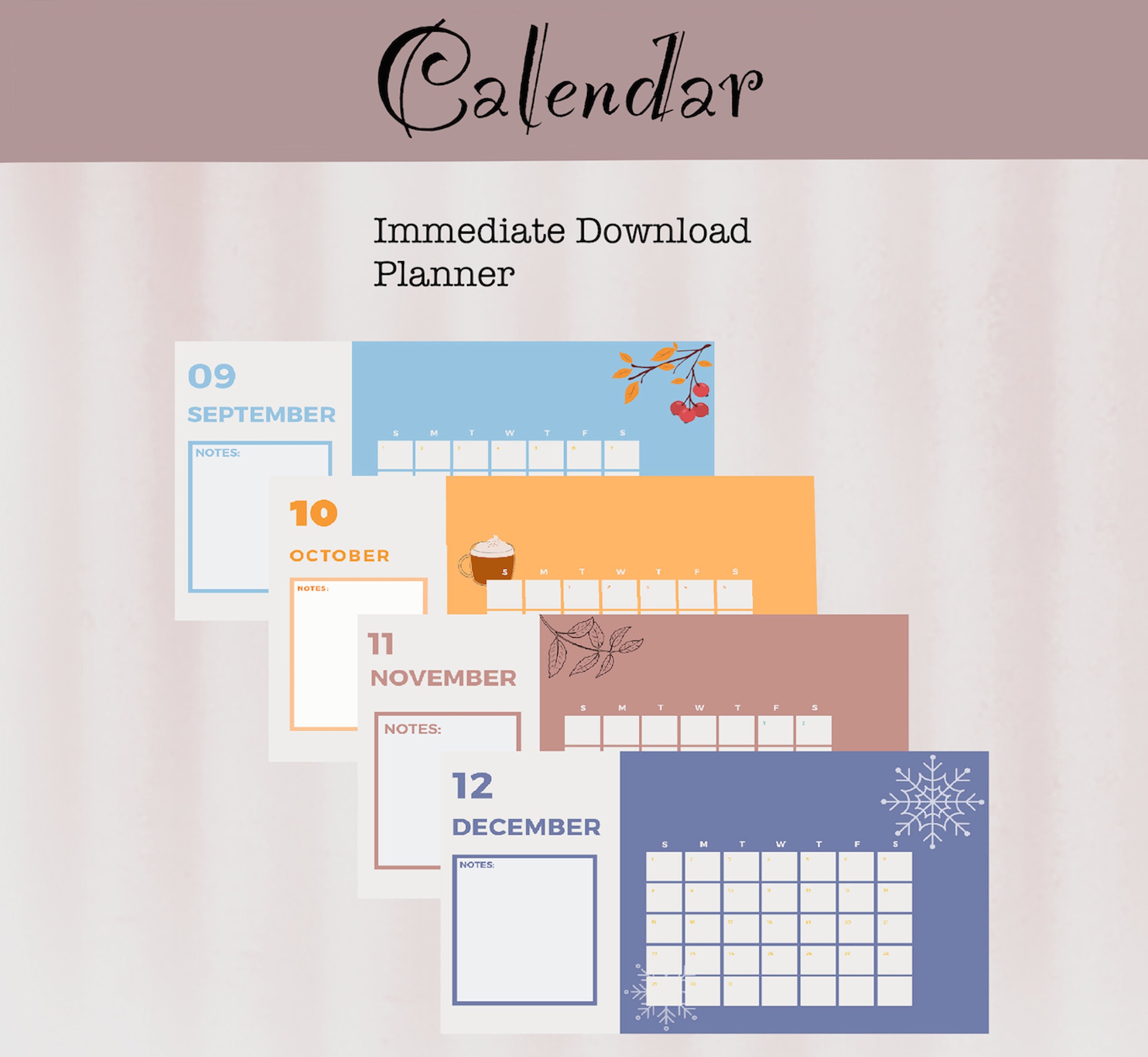 calendar printable printable calender monthly planner all etsy