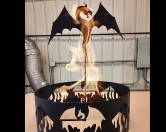 Dragon Fire Pit, 30 inch diameter. 12 gauge steel