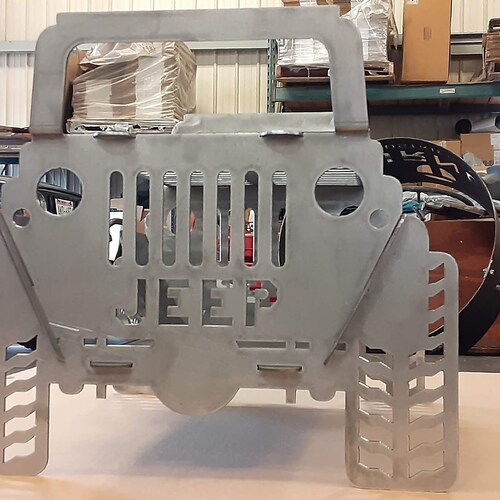 Jeep Fire Pit and Grill. 11 Gauge Steel. Heavy Duty Take Apart Etsy