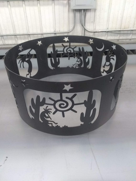 24 Inch 12 Gauge Kokopelli Fire Pit Etsy