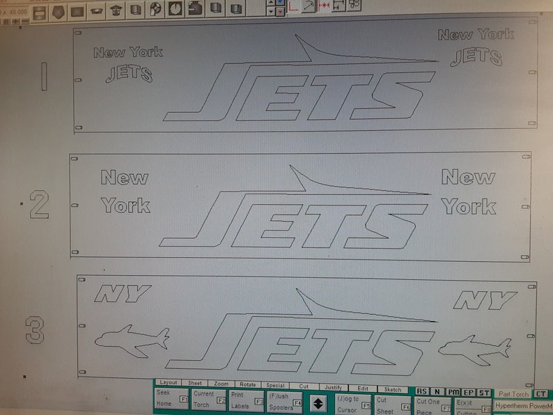 30 inch New York Jets fire pit image 1