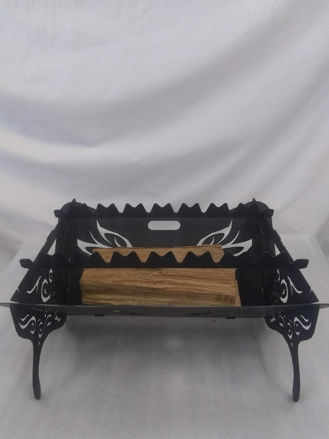 28x22x12 Portable Slide together fire pit. Hot dog and Shish Etsy