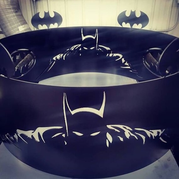 30 Inch Batman Bolt Together Fire Pit Painted High Temp Black Etsy