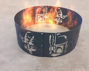 30 Zoll Yoda, Star Wars, Darth Vader, Mandalorian, Boba Fett Feuerstelle. 12 Gauge