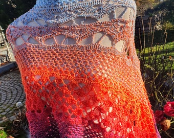 Triangular Shawl River of Souls