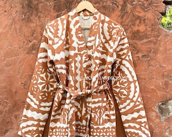 New Collection 2022 Unique Embroidery Jackets , Cutwork Applique Cotton Handmade Jacket , Gift , Summer Bohemian Style Coat , ACJ-02
