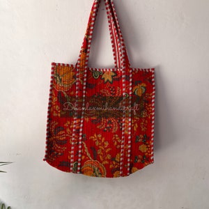 Sacs à bandoulière faits main, Sacs fourre-tout en velours de coton à imprimé floral, Grands sacs à provisions, Sacs à provisions de style hippie, Usage quotidien en voyage,