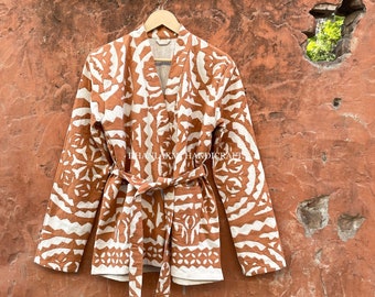 New Collection 2022 Unique Embroidery Jackets , Cutwork Applique Cotton Handmade Jacket , Gift , Summer Bohemian Style Coat , ACJ-02