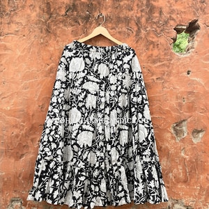 Indian Cotton Printed Skirt, Causal Wear Skirt, Maxi Skirt, Vintage Style Skirt, Bohemian Festival Clothing, Beach Wear Skirt, CSP-50