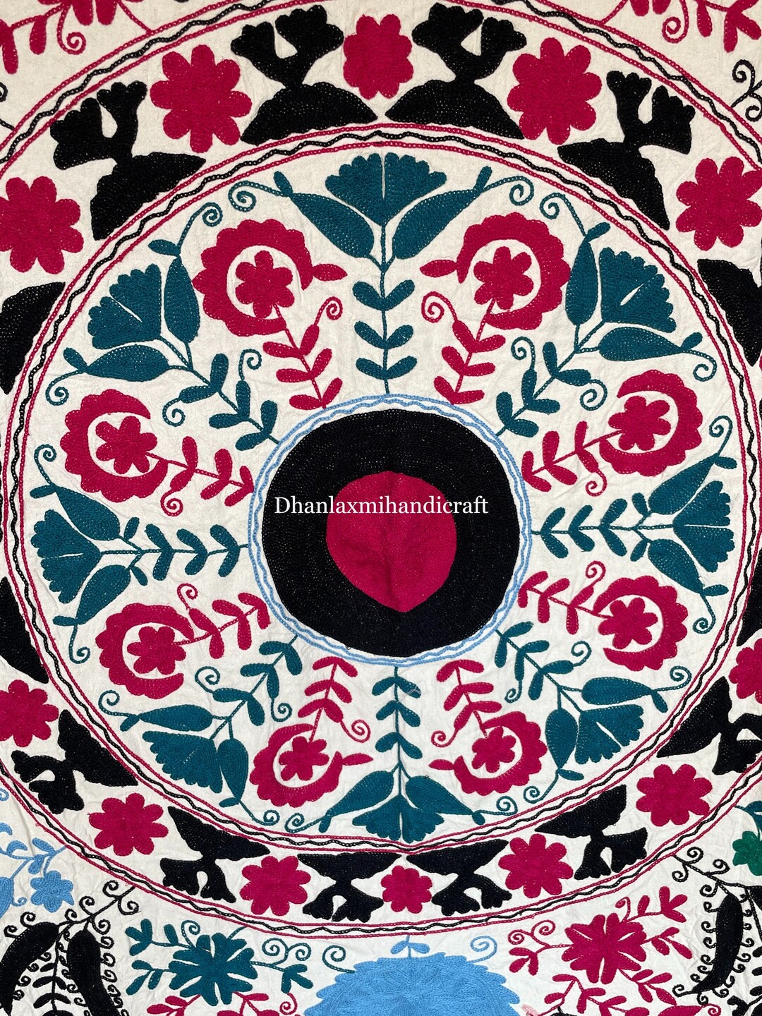 Indian Cotton Handembroidery Bed Sheet Bohemian Bedding Etsy