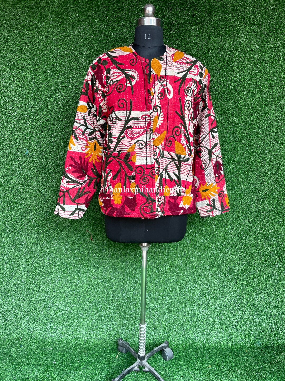 Indian Cotton Hand Embroidery Jacket Coat Winter Unisex Coat Etsy