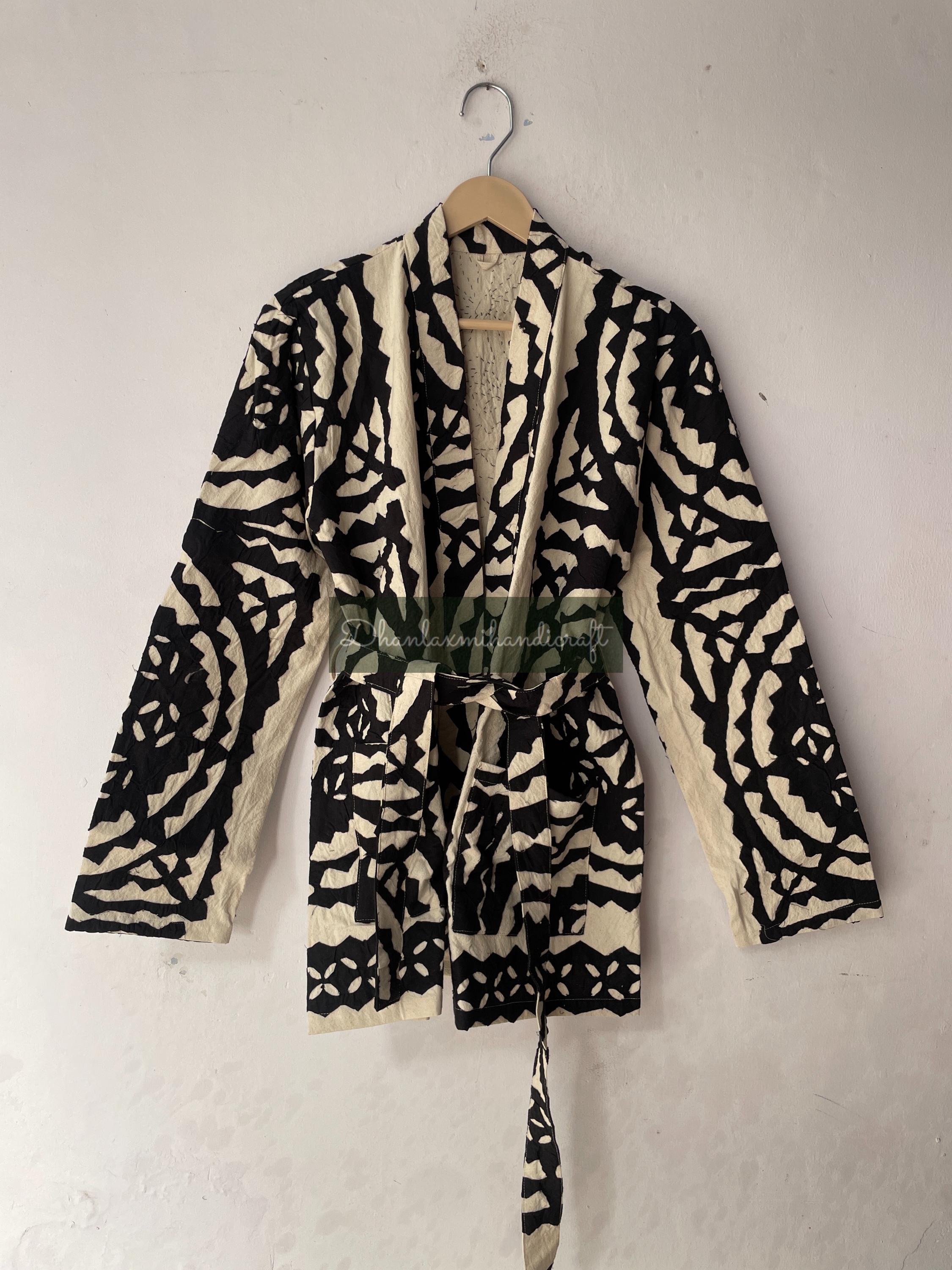 Cotton Cutwork Jacket Coat, Hand Stitched Applique Jacket