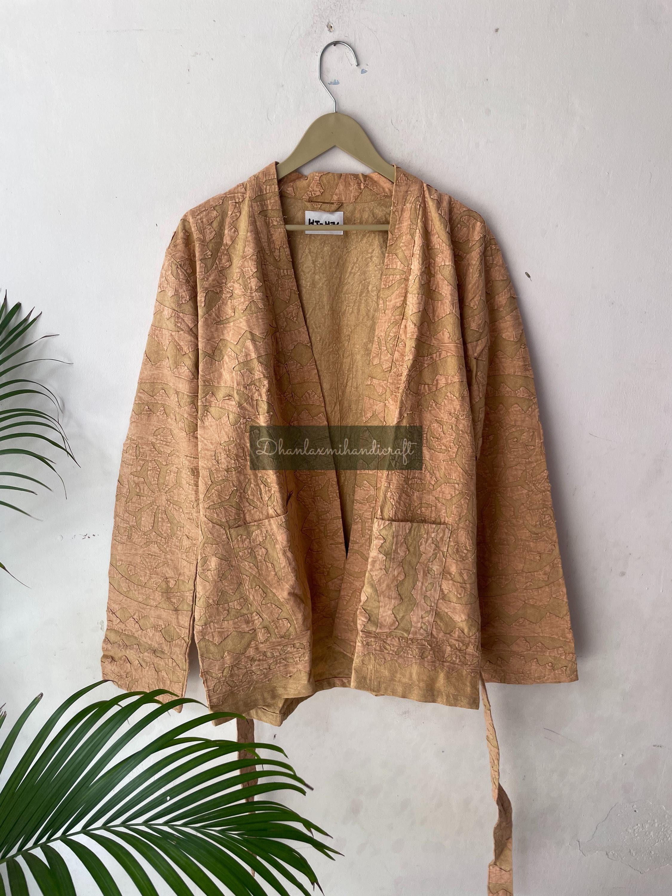 Cotton Short Jacket, Overcoat, Hand Cut Work Jacket With