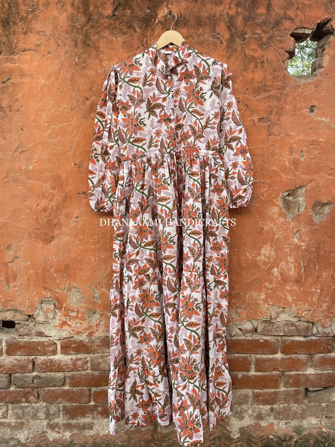 Boho Button Down Dress 370 Spring Field