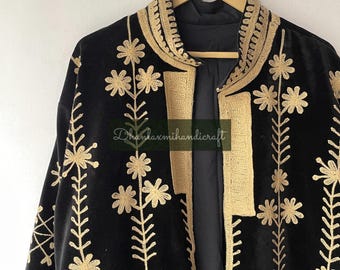 ARTISAN✨ベルテッドロングコート　総柄　総刺繍　切り替えベロア生地 il_fullxfull.6165450020_4d02.jpg